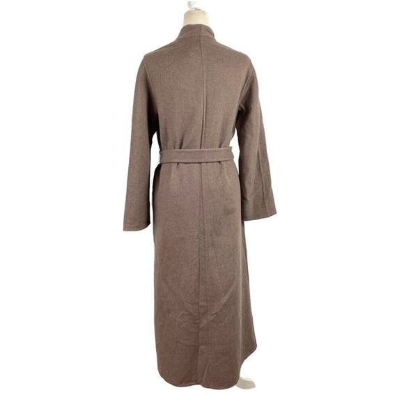 Mondi Pure New Wool Belted Longline Duster Cardigan Beige German Size 34 USA 2 - Picture 10 of 16